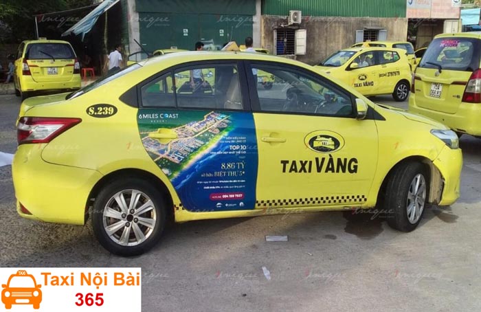 Bảng giá cước của hãng Taxi Vàng
