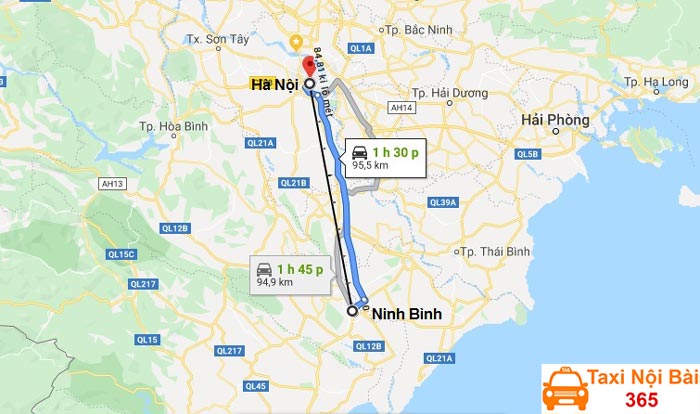 Tuyến đường Hà Nội Ninh Bình bao nhiêu km?